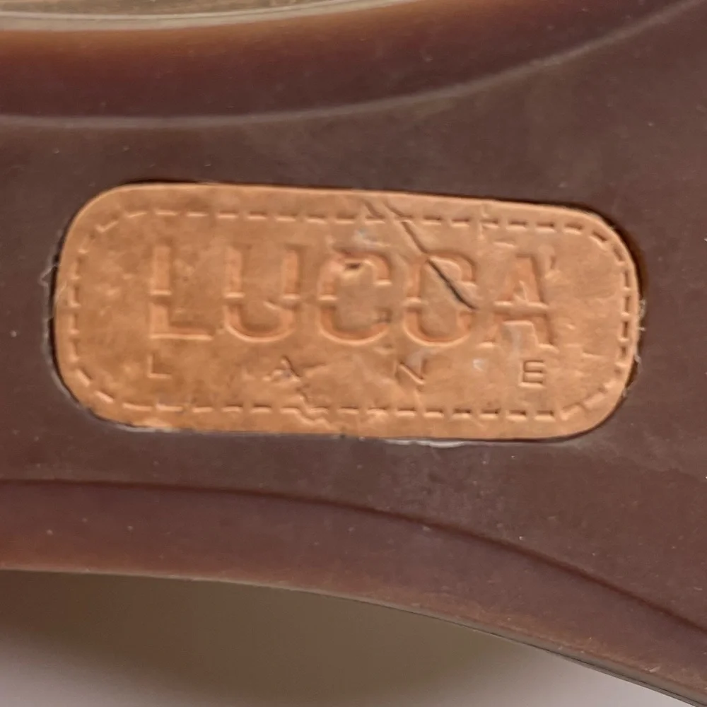 Lucca Lane Zippy Women’s Tan Leather Wedge Ankle Boots